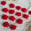 Rose Pearl Stick Brooch