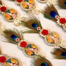 Radha Krishna Peacock Brooch